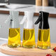 Spray bottle glass household kitchen air fryer spray bottle spray thickened spray bottle oil tank without oil mist white precise oil control 300ml