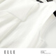 ELLE [Pure White Order] Ruffled Acetate Sleeveless Shirt for Women 2025 Summer New Tencel Chiffon White Shirt White M