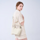 Gushiqi Französische Luxus brandneue Top-Layer-Kuhläden One-Shoulder Gemüsekorb Handheld Crossbody Bag Valentinstag Geburtstagsgeschenk für Frauen vor Weiß [Off White] Schicken Sie Ihre Freundin zu Ihrer Frau zu Ihrer Mutter