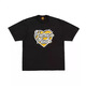 Lee Kids японский американский модный бренд Human Dragon Year Limited Shore-Teared Men Пара летняя мультипликационная футболка для животных женская топ-3892 Black S