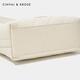 CinvaiKrose official website small c/k bag women's bag 2025 new shoulder bag fashionable diamond bucket bag commuting armpit bag beige white