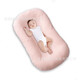 
Cross-border anti-pressure security cotton detachable and washable baby confinement bed portable bionic bed sleeping mat travel crib middle bed camel color pillow style 45*85