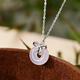 Laomiao 999 Sterling Silber Chalcedon
