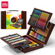 Deli (Deli) Pintura de arte infantil Juego de acuarela Pen Crayon Caja de regalo Caja de regalo para niños Cumple a los niños 1 de junio Día infantil Regalos de juguete [179 piezas] Caja de pintura de caja de madera de doble capa Caja de regalo