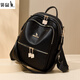 Kangaroo backpack for women with high-end light luxury brand high-end feeling 2025 latest large capacity travel backpack for girls black