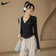 耐克（NIKE）防晒衣女款速干透气凉感防紫外线运动上衣瑜伽健身户外训练服 白色 M 【建议90-110斤b