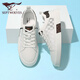 
Seven Wolves Classic Board Shoes Men Summer Men's Shoes 2025 New Casual Shoes Men's Versatile Sports Breathable Simple Little White Shoes Men White 9855 38