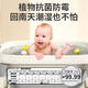 儿童洗澡桶宝宝泡澡桶小孩浴盆折叠游泳可坐躺家用大号婴儿沐浴桶 感温灰色大号+脖圈