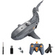 
Luluo submarine toys underwater with camera remote control of great white shark boat whale submarine electronic fish tank with camera blue remote control of shark [with camera] official standard