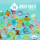 Zhenzhi'an bolso ciego independiente luminoso brillante muñeca muñeca animal modelo de pez dibujos animados adornos recompensar juguetes para niños. Aleatorio 20 bolsas ciegas independientes no repetidas