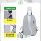 Pull back messenger bag men's new casual large-capacity chest bag shoulder bag daily commuting flat crossbody waist bag hanging bag