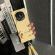 朵卡连ins奶黄可爱狗狗支架手提适用华为matex6手机壳全包新款折叠屏高档商务MATE X5典藏版翻盖防摔小众 奶黄+黄狗狗支架+白黄手提绳 华为 Mate X6典藏版