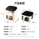 Midea air fryer requires no flipping, intelligent electronic touch, large visual window, household practical large capacity 6.5L air fryer, microwave and oven all-in-one machine KZC6517