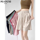 Cotton Summer Ice Seide Yamamoto-Shorts für Frauen 2025 Neue kleine hohe Taille dünne losen Sport 5-Crop-Hosen 1486 hellpurpur [hohe Qualität 14,5] L 110-120jin [Jin entspricht 0,5 kg]