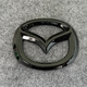 Manman eignet sich für Mazda 6 Atez Vorder- und Heck -Logo Lenkrad Logo Modifiziertes schwarzes Aussehen bedeckt dekoratives Logo 1416 Atez vordere und hintere Logo hell Schwarz