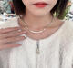 LZJV1105 Korea Dongdaemun Earlobe empfohlen Perlen Halskette High-End Colarbone Kette