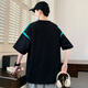 QLTQZQ Summer Camiseta de manga corta Niño de 12-15 años adolescentes 13 Tops para niños camisas para hombres 16 695 Green Quality Assurance M 80-100Jin [Jin equivale a 0.5 kg]