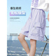 FIDQIOG Girls Summer Quick Dry Sports Set 2025 New Thin Two-Piece Set 9922 Pure Cotton White + 18442 Pure Cotton Purple 120 cm