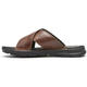 Actividades de verano para hombres de Rockport Sandalias PU material PU shock-absorción y zapatillas de playa a prueba de fatiga Entrenador Brown 41