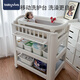 
babyviva diaper table baby care table newborn baby diapers change crib multifunctional massage and touch bathtub diaper table + latex pad + temperature-sensitive bathtub + bath net Other_assembly_frame structure