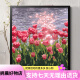 林谷家落日玫瑰数字油画diy花卉填色涂鸦手工手绘diy油彩画卧室装饰画 A H1048 30*40实木内框+丙烯颜料+画笔