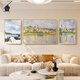 
Drawings of Dafen Van Gogh Monet’s living room decorative paintings Impressionist world famous paintings Oil paintings Sofa background wall hanging paintings Abstract triptych 90832/16792/2715 50*70 sides 100 oil canvas + aluminum alloy [gold box]