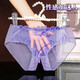 AJND sexy lace underwear for women 2024 new large size fat mm pure desire open crotch pants comfortable breathable mesh briefs 838 purple + bean paste + bean green + skin color XL weight 130-150Jin [Jin equals 0.5 kg]