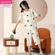 
Modal pajamas for women in summer 2025 new short-sleeved cropped pants suit for spring and summer thin women can wear home clothes for outdoor short-sleeved cropped pants-679 M Recommended 80-100Jin [Jin equals 0.5 kg]