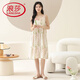 
LangSha (LangSha) nightgown with breast pad for women 2025 new summer thin sweet loose dress Yunduo Cotton can be worn outside home clothes C6627G [with breast pad suspender nightgown] M Recommended 80-100Jin [Jin equals 0.5 kg]