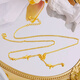 Only double national style 18k gold new Chinese style ancient method high quality sparkling fairy disc necklace women's light luxury super flash clavicle chain pendant sparkling fairy disc necklace
