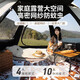 Explorador (Tan Xian Zhe) Tienda de playa Familia Camping Tien Tejue Camping Camping Full de carpas al aire libre Camping Impopmen de lluvia durante la noche 3 personas-4 personas 3-5 personas Tienda Sunshade de vinilo + almohadilla doble