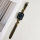Solace Echtes Lederspleißen Natursteinarmband IWatch10 -Riemen geeignet für S9 Apple Applewatch78Se Uhrengurt weiß schlankes Perlen -Lederband für iWatchs1049mm geeignet