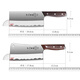 Shibazi writer's kitchen knife two-piece set sharp slicing knife bone chopping knife kitchen knife combination set kitchen utensils complete set of stainless steel
