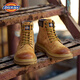 Dickies Martin Boots Men's Boots 2025 Autumn All-match Boots Men's Couple Big Yellow Boots Men's Thick Sole Heightening Shoes Working Boots 57 Yellow 40 [One Larger Size, Suitable for Sports Shoes 41]