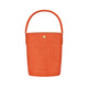 Longchamp (longchamp)pure17 cowhide short bucket bag handbag small women's orange basic package (bag + dust bag)