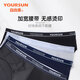 Yiershuang men's underwear men's pure cotton shorts antibacterial inner gear comfortable breathable mid-waist shorts for dad and father