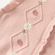 David Bella (Dave/Bella) Kinderpullover-Strickjacke 2025 Girls 'New Strick Weste Baby Girls Herbst Vest Children's ärmellose Topgrau Pink [Spot] 73 cm (empfohlene Höhe 66-73 cm)