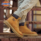 Dickies men's Martin boots high-top fashionable men's boots work boots couple boots men's earthy yellow 41-men's style
