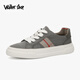 Walker Shop Brand Casual Schuhe Herren neue Marke Leinwandschuhe Herrenschuhe Sommer atmungsaktiven vielseitigen Flachschuhen Herren -Aprikosenfarbe 41
