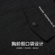 马克华菲（FAIRWHALE）线格提花高级感翻领夹克男2025春季新款青年通勤外套1098K 黑色311 S /165