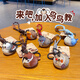 Suntomoon Wood Carging Style Cartoon Sparrow Bird Coll Chain милая пара лучшая подруга сумка подвеска маленькие ювелирные украшения серо -голубые синие синие