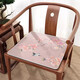 LUODA-bewegtes Sitzkissen im chinesischen Stil Viersaison Vier-Jahreszeiten Universal Stuhl Kissen Ice Seidenkissen Kühlmatte Massivholzmöbel Mahagoni-Sofa Stuhl Kissen U2694N-Cyanqing Pfirsich Blossom N [Eisseide Stoff] 50*50 cm (Standardkissen)