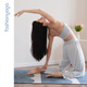 
Fansheng Yoga 2025 new simple sports and casual versatile cropped pants for women breathable loose and slimming F15922 soft gray skin L
