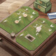 Self-appreciation of the new Chinese Zen tea banquet, ancient style table flags, drain mats, absorbent tea towels, tea table cushions, tea table dry cup mats, Green Shu diatom mud soft cushions - four-sided concave shape, 25*50cm, absorbent and quick-drying