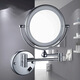 LED light fill light mirror folding dressing and beauty mirror cosmetic mirror bathroom 3 times magnification mirror portable high-definition chrome-plated concealed/surface mounted