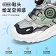 Big Mund Monkey Kindersportschuhe 2024 neue Jungenschuhe Mesh atmungsaktiven Laufschuhen mittelgroße Kinder Girls Anti-Rutsch weicher Sohle-Schuhe Dunkelblau (Sommer Single Net) 31 (geeignet für Fußlänge 19.3)