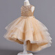 Vestido de cola hinchado de verano de la princesa Yu Yu 3-14 años