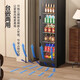 Bai Kailun red wine cabinet, first-class energy efficiency, constant temperature and moisturizing wine cabinet, zero embedded compressor, home wine storage, sake beer display refrigerator, fruit beverage refrigerator bar, single temperature, full configuration, 188L air-cooled, frost-free