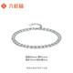 Liuguifu Jewelry PT950 Platinum Bracelet Silver Feather Streamer Platinum Fashion Bracelet for Women PT0400047 6.90g