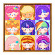 Shantoulin Village cute little pony and Baoli surrounding digital oil painting DIY fill coloring children's hand-painted cartoon cartoon oil painting hy14079 30*30cm thick solid wood inner frame + decorative outer frame (